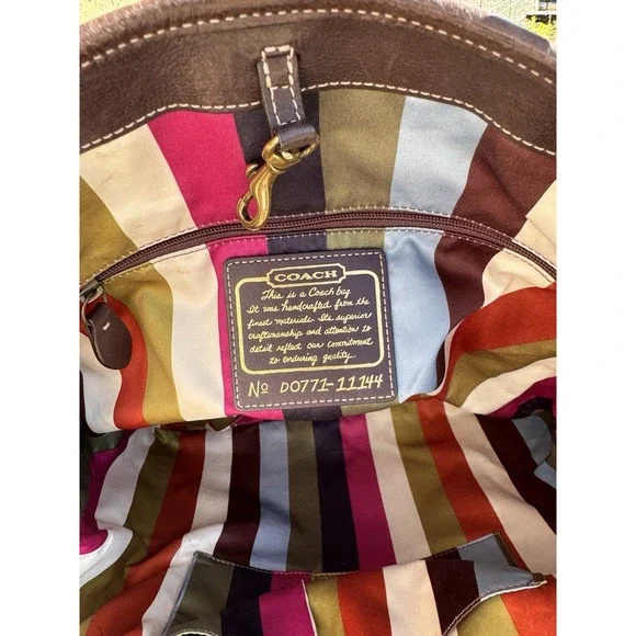 Vtg Coach Legacy Gigi Signature Turnlock Chocolate Brown Tote Bag Purse RARE Y2K - Picture 7 of 7